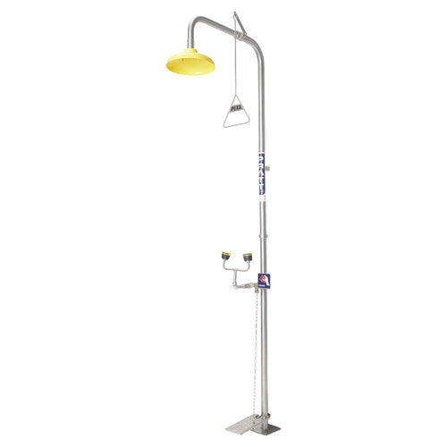 Pratt Combination Safety Shower & Eye Wash Hand & Foot Operated