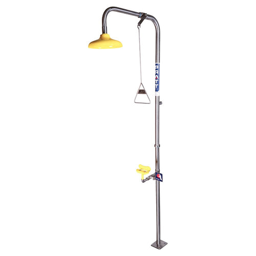 Pratt Combination Safety Shower & Eye Face Wash Hand Operated